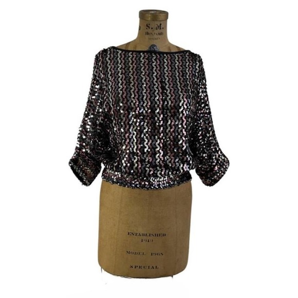 Vintage Sequin Top-Bust 42